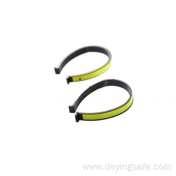 reflective high visibility plastic bicycle trousers clip